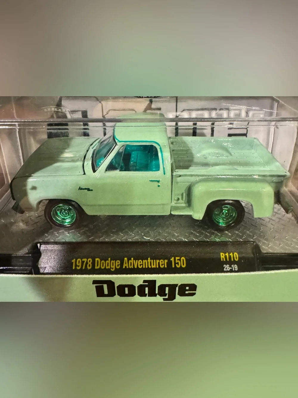 M2 Machines 1978 Dodge Adventurer 150 Mint Green Die-Cast Truck